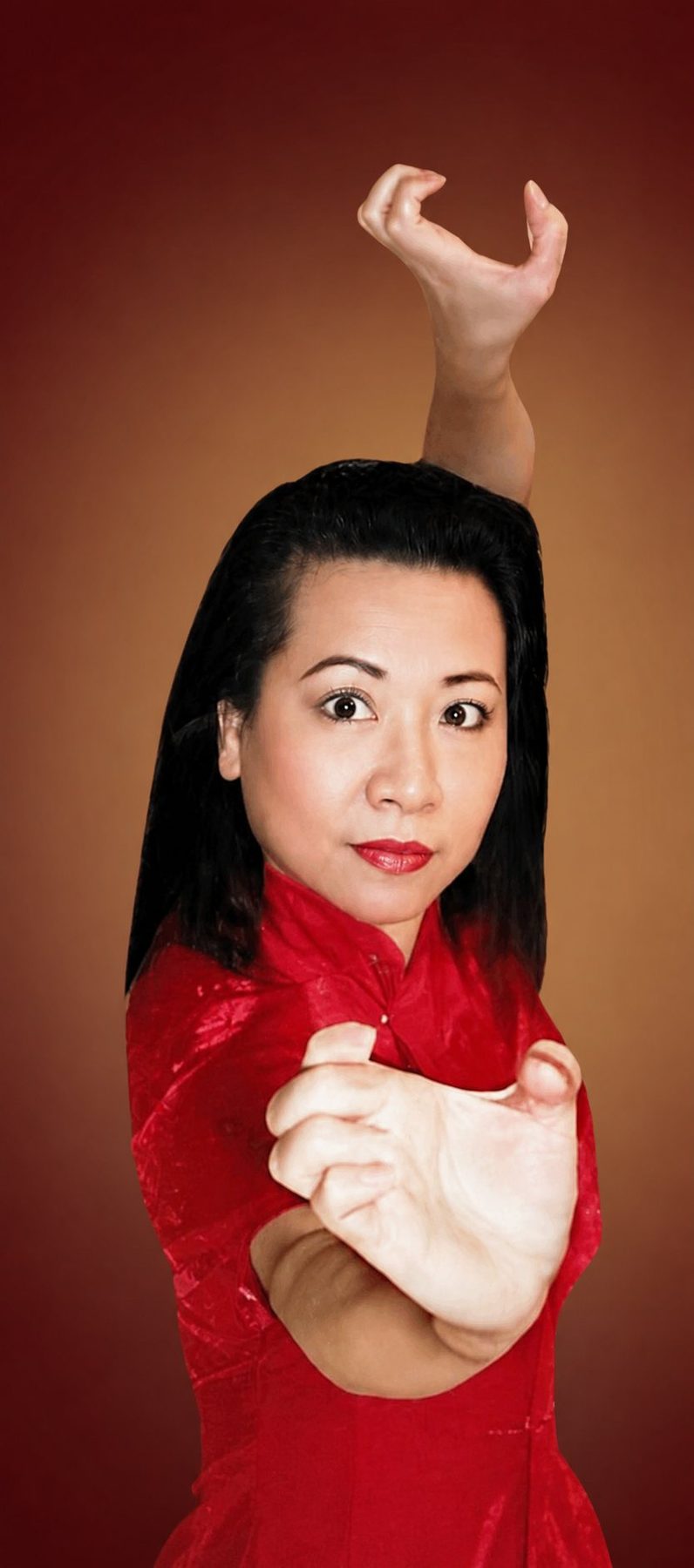 Grandmaster Lily Lau demonstrating Eagle Claw Kung Fu